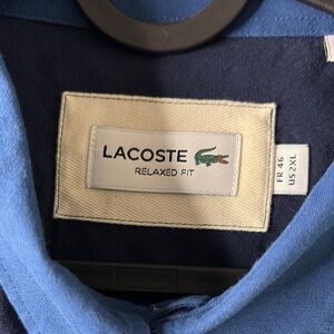 Lacoste Relaxed Fit Blue Shirt
